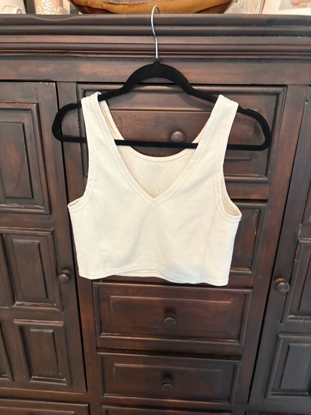 Lululemon Ribbed Softstreme Cropped Tank Top- Size 10 - Picture 5 of 6